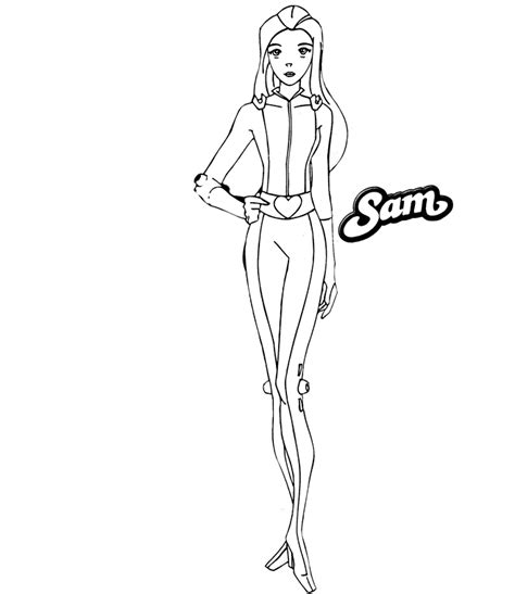 Coloriage Totally Spies Sam Momes Net