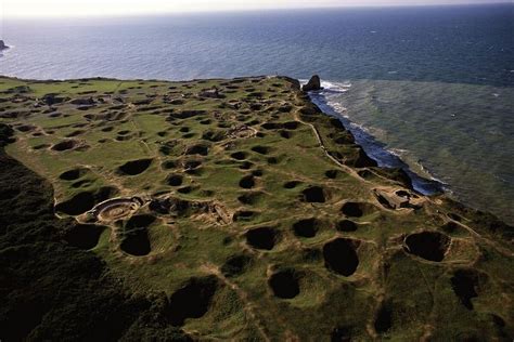 Pointe Du Hoc Omaha Beach Today You Can Still See The Effect Of The