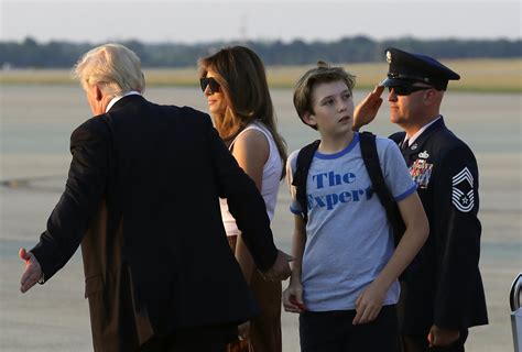 Melania Trump Son Barron Move Into The White House AP News