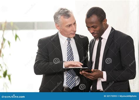 Two Businessman Having Discussion Stock Image Image Of Lifestyles
