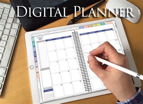 Digital Weekly Planner 2021 2022 Goodnotes Ipad Pro Vertical Tablet