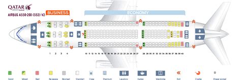 Seat Map Airbus A330 200 Qatar Airways Best Seats In The Plane