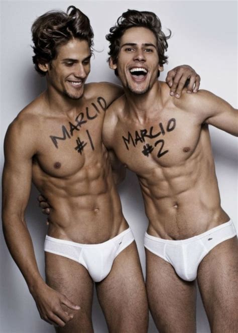 Brazilian Twin Models Marcio And Marco Twins Double Men Pinterest Models And Twin