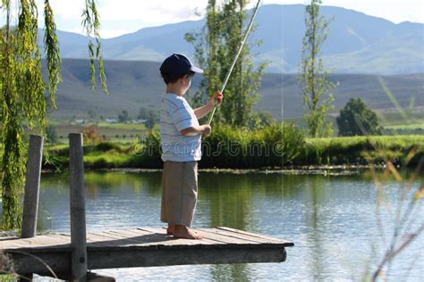 Boy Fishing Stock Photo Image Of South Holiday Countryside 30450120