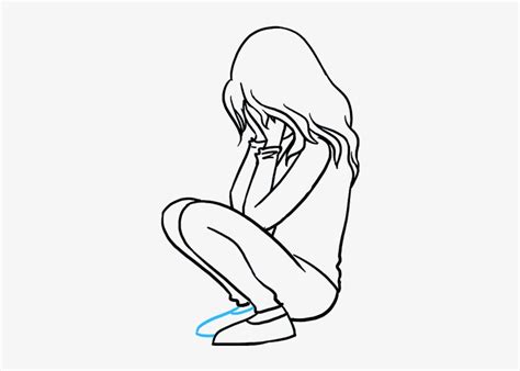 A Girl Crying Alone Drawing Jameslemingthon Blog