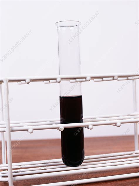 Starch is detected using iodine solution. Iodine test for starch - Stock Image - A500/0435 - Science ...