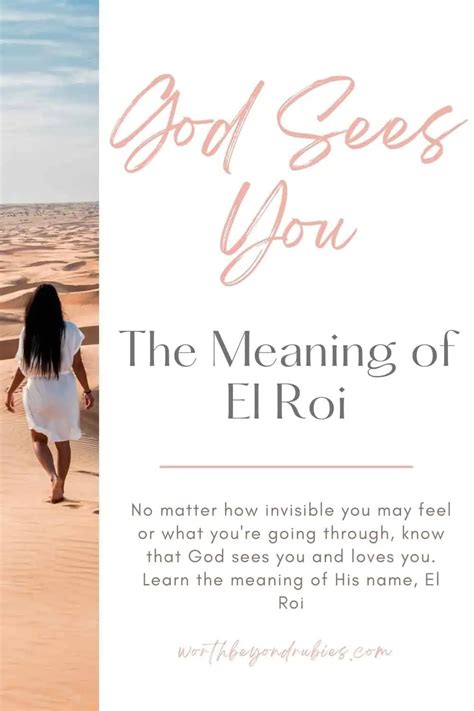 God Sees You The Meaning Of El Roi