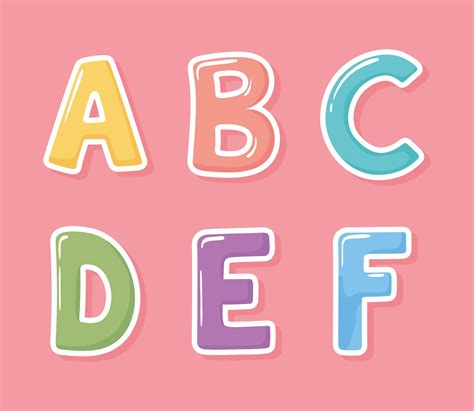 Cartoon Alphabet Clip Art