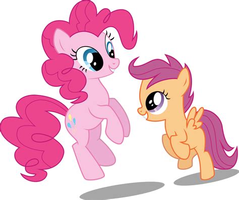 Pinkie And Scootaloo Skipping By Paranoidpuppiesinc On Deviantart