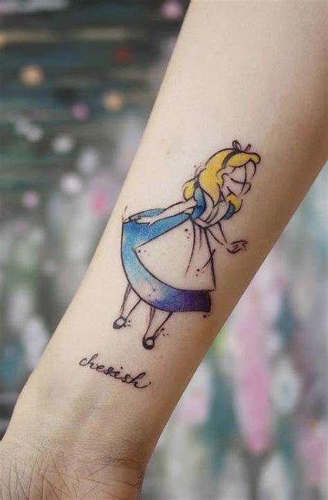 42 Adorable Alice In Wonderland Tattoos Unique Tattoos Cute Tattoos