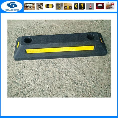 6ft Recycled Rubber Parking Blocks China Rubber Wheel Stopper And
