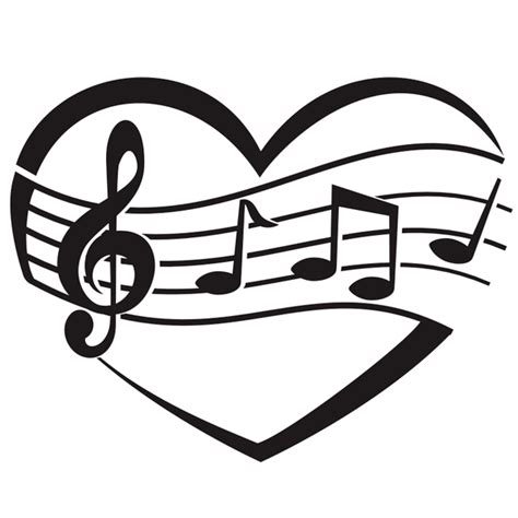 Download Music clip art concept | Free SVG | Music note heart ...