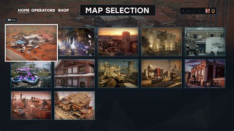 Map Selection Rainbow6