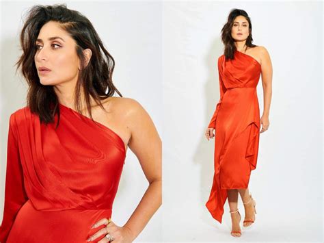 Kareena Kapoor Khans One Shoulder Red Dress Is The Hottest Party Outfit Ever Times Of India