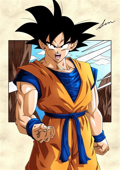 Goku By Sen5296 Desenhos Dragonball Dragon Dragon Ball