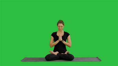 Young Woman Practicing Yoga Sitting In Lotus Stock Footage Sbv
