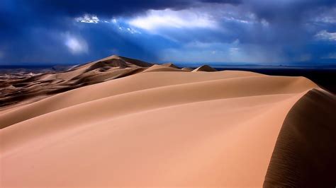 Brown Desert Sand Desert Sky Clouds Nature Hd Wallpaper Wallpaper
