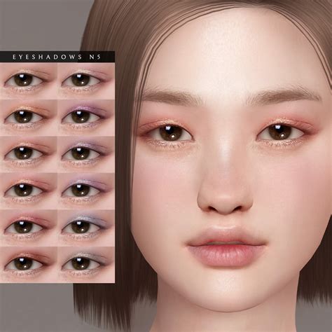 Eyeshadows N5 Light Glitter Eye Makeup Female Lutessasims