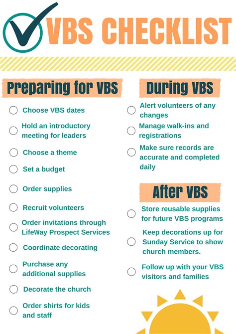 Tips And Tools For A Successful Vbs