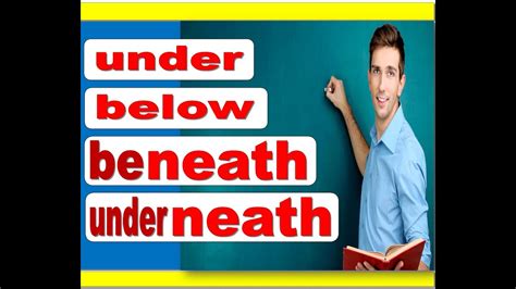 Under Below Beneath Underneath Whats The Difference ما الفرق