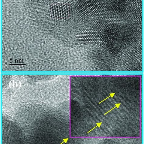 Hrtem Images And The Corresponding Selected Area Electron Diffraction
