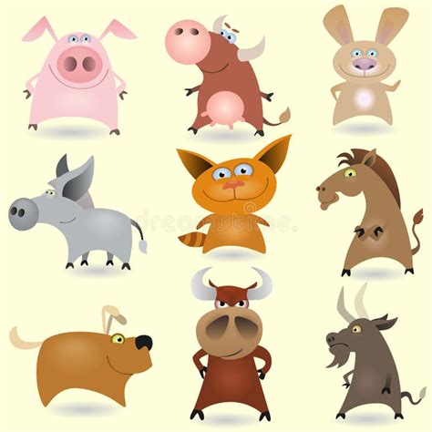 Cartoon Animals Set 1 Stock Vector Illustration Of Cartoon 20147997