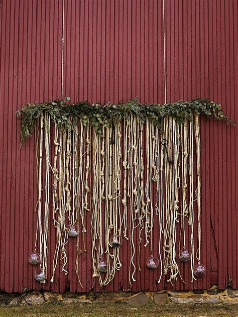 Incorporate The Theme Of Tying The Knot Into A Diy Rope Backdrop A