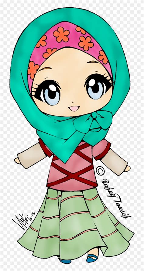 Download Muslim Girl Clipart Cute Cartoon Muslimah Girl