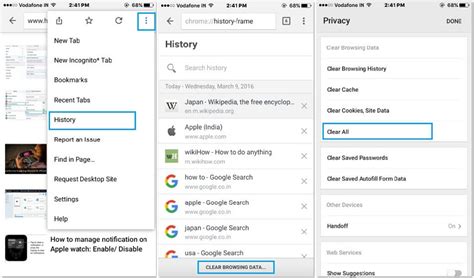 Press shift+delete on windows or shift+fn+delete on mac to remove. How to Clear Search History Safari, Chrome on your iPhone ...