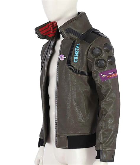 Bomber Leather Cyberpunk 2077 Jacket With Patch Jackets Creator