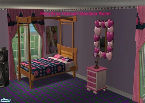 Recolor of ricci2882\'s chemical romance teen bedroom. vikachue's Hannah Montana ( Miley Cyrus ) Pink Bedroom