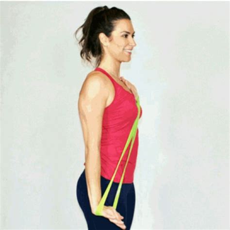 Tricep Extension With Band Exercise How To Workout Trainer By Skimble