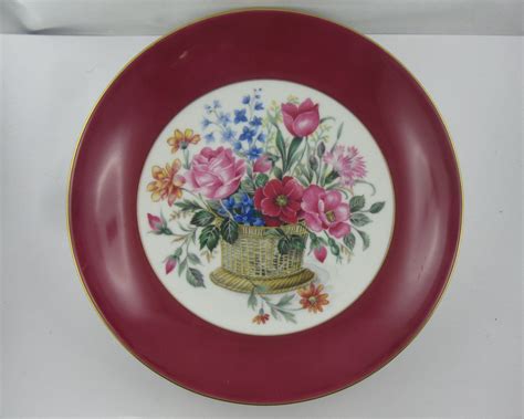Ak Kaiser W Germany Beautiful Porcelain Plate Colourful