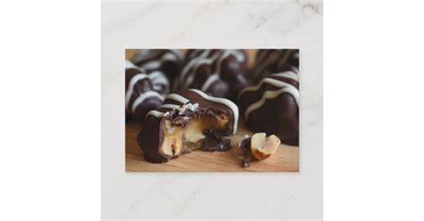 Peanut Cluster Chocolatier Chocolate Candy Shop Business Card Zazzle