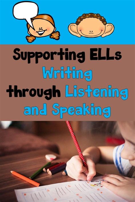 4 Ways To Support Ells Writing Through Listening And Speaking A World