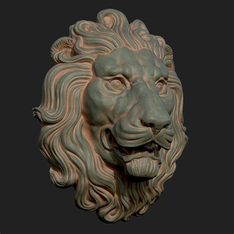 Lion Head 3d Model Free Download