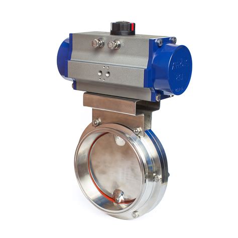 Pneumatic Actuated Sanitary Butterfly Valve Buy Pneumatic Actuated