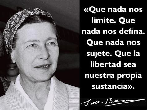 Que Nada Nos Limite Simone De Beauvoir Pongamos Que Hablo De Madrid