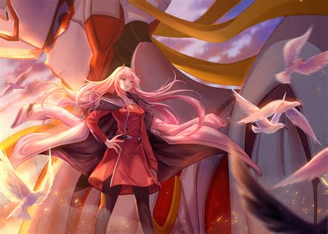Zero two (darling in the franxx). Darling in the FranXX HD Wallpaper | Background Image ...