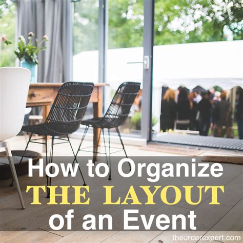 Organizing Tip Event Planning 101 How To Organize The Layout Of An