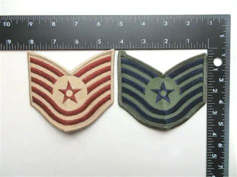 Us Air Force Usaf Technical Sergeant Rank Stripes Military Uniform