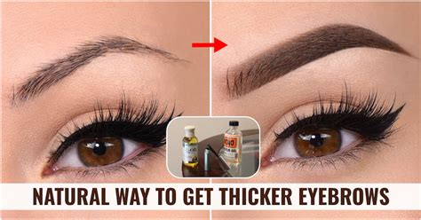How To Get Thick Eyebrows Without Makeup