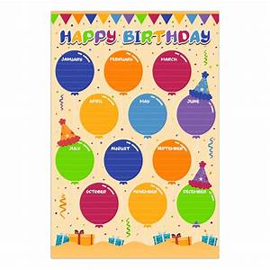 Buy Flyab Happy Birthday Poster Chart 12 Quot X18 Quot Birthday Posters For
