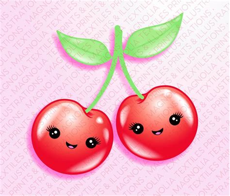 Printable Digital Artwork Downloadcherries Sticker Icon Download Cute