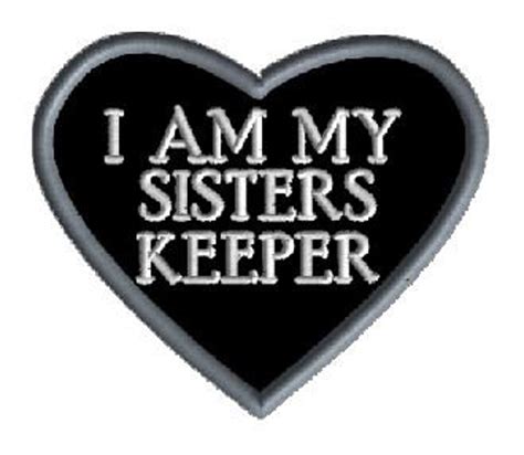 Embroidery I Am My Sisters Keeper Patch Etsy