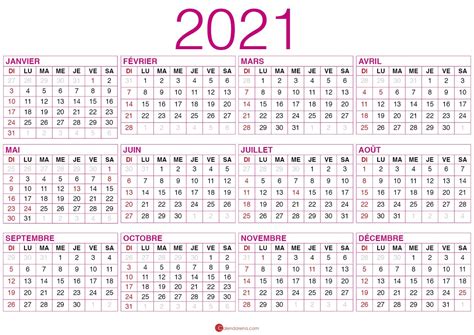 Calendrier 2021 à Imprimer2 Calendrier Calendrier Imprimable A Imprimer