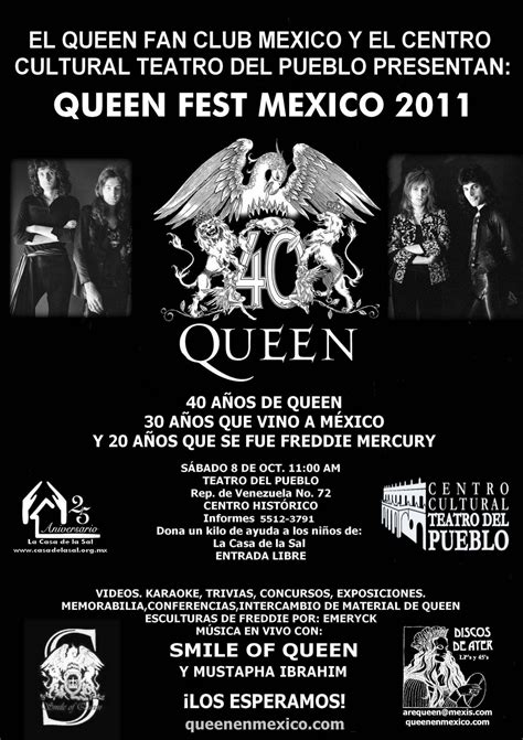 Queen En México ¡queen Fest Mexico 2011 SÁbado 8 De Octubre Organiza