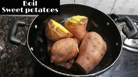 How To Boil Sweet Potatoes Boiling Sweet Potatoes Youtube