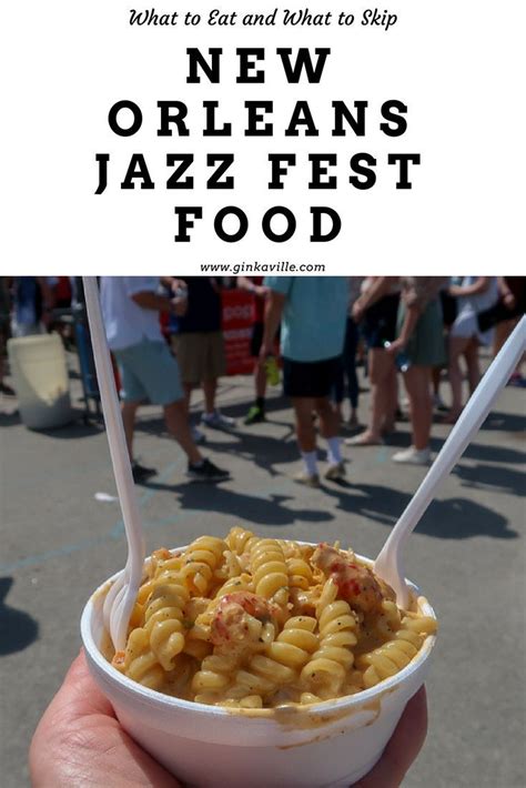 Someone Holding Up A Bowl Of Food With The Words New Orleans Jazz Fest Food