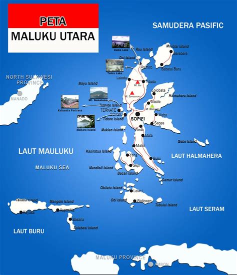 Peta Maluku Utara Lengkap Dengan Kabupaten Dan Kota Tarunas
